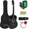 40189 Cmt Meda Beginner Acoustic Guitar Starter Kit Case 844699041896
