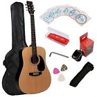 603338069956 Simtyso Beginner Kits Inch Acoustic Guitar Cutaway Black