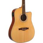 6217084 Eko Tri Series Dreadnought Cutaway Guitar Natural 8056734491869