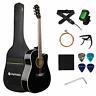699907949958 Joymusic String Acoustic Guitar Kitblackhigh Gloss Right
