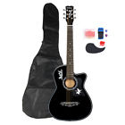 699930247441 Unbranded Basswood Guitar Bag Straps Picks Lcd Tuner