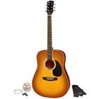 81559 Acoustic Guitar Vintage Full Honey Learn Play Beginners 605283681559