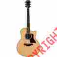 816cees2-braz 816ce Taylor 800 Series Limited Edition Brazilian Rosewood Grand Symphony Acoust 887766038566