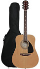 950816021 Fender Dreadnought Acoustic Guitar With Gig Bag Natural 885978134892