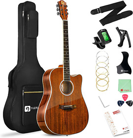 Acoustic Guitar 41 Inch Full Size Cutaway Guitarra Acustica Drea