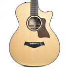 Acoustic Guitars Taylor Custom 12 Fret Grand Auditorium Sitka Spruce Aa Indian Rosewood Cutaway A 887766057635