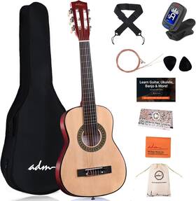 Ja101-30-nr Adm Beginner Acoustic Classical Guitar 30 Inch Nylon Strings Wooden