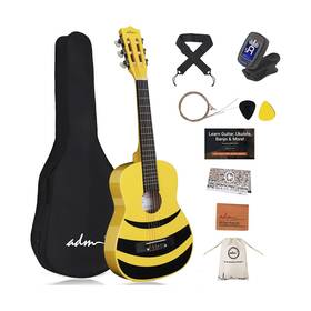 Ja101-parent Adm Beginner Acoustic Classical Guitar Nylon Strings Wooden Bundle Kit