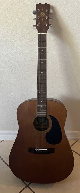 5208m Alvarez Vintage 70s Acoustic Guitar Made In Japan With Original Case
