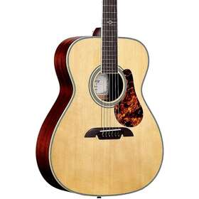 Mf60 Alvarez Herringbone Folk-om Acoustic Guitar Natural