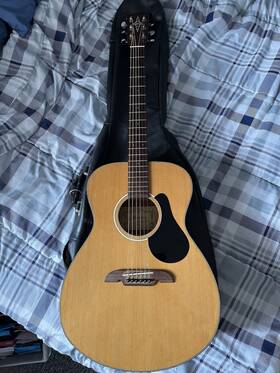 Rf-10 Alvarez Acoustic Guitar With Case