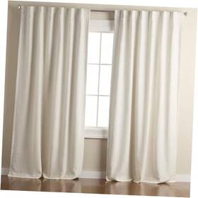 Yc019954dstxe1 Amalgamated Textiles Davos Solid Linen Texture Indoor Curtains 100% Blackout With Energy
