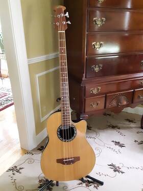 Ae-140 Applause By Oviation Acoustic-electric Bass Guitar With Tkl Hard Case