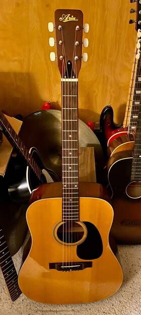 A-620 Aria 1970s Acoustic Guitar Made In Japan