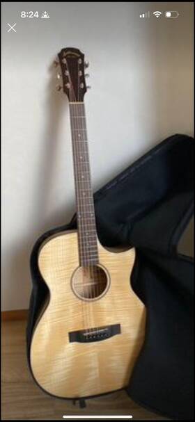 Af-107ce Aria Fmn Electric Cutaway Dreadnought Acoustic Guitar