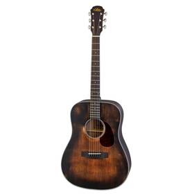 Aria Aria-111dp-l 111dp-l Delta Player Left-handed Dreadnought Acoustic Guitar Muddy Brown