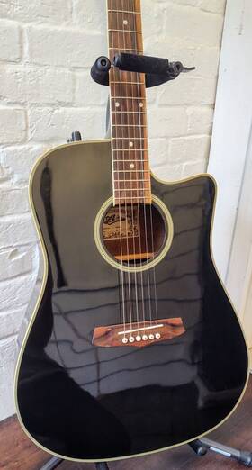 Aw-73 Aria Bkce Acoustic/electric Guitar Made In Korea Excellent Condition