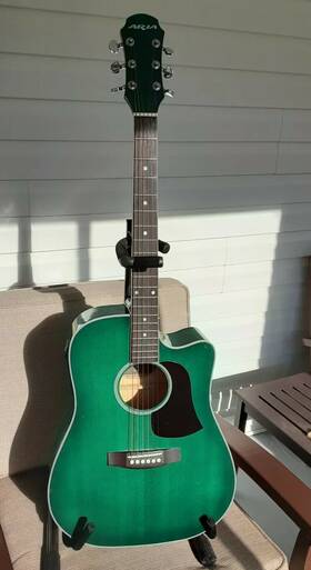 Aw20cegrs Aria 6 String Acoustic Electric Guitar