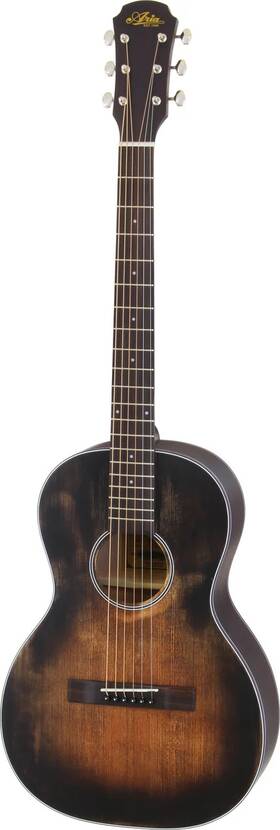 Aria-131dp Aria Guitars Parlour Vintage Delta Blues Muddy Brown Finish