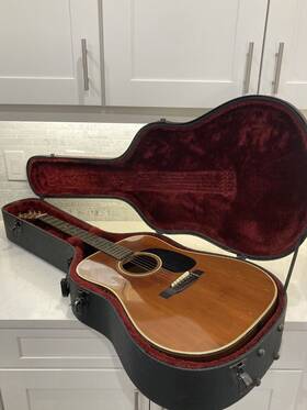 Pw-19 Aria Pro Ii Acoustic Guitar Rare 1980 Red Velvet Case Read Description