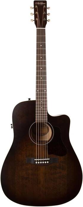 051687 Art & Lutherie And 6 String Acoustic Guitar Rh Bourbon Burst Full
