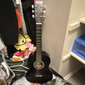 Wd-10k Asheville Black Dreadnought Acoustic Guitar 6 String Right-handed
