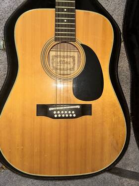 T-213 Atlas 1970s 12-string Acoustic Made In Japan With Hard Case