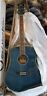 Axdqatbl Dean Axs Dread Quilt Acoustic Guitar Transparent Blue Dreadnought