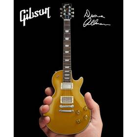 Gg-132 Axe Heaven Duane Allman Gibson 1957 Les Paul Goldtop Mini Guitar Replica Collect