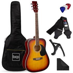 Best Choice Products 842957120062 41in Full Size Beginner All Wood Acoustic Guitar Starter