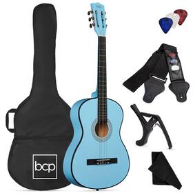 Best Choice Products 842957136773 38in Beginner All Wood Acoustic Guitar Starter Kit With Gig