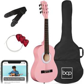 Sky10888 Best Choice Products Kids Acoustic Guitar Starter Kit 30in Pink