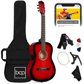 Sky6028 Best Choice Products 38in Beginner All Wood Acoustic Guitar Starter Kit With Gig