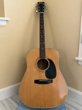 Boeing W-320 Rare Vintage Acoustic Guitar - 40 Inch D Solid Wood Taiwan