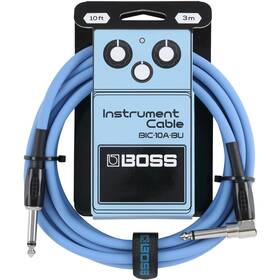 Bic-10a-bu Boss 10ft/3m Instrument Cable Blue Straight/angled