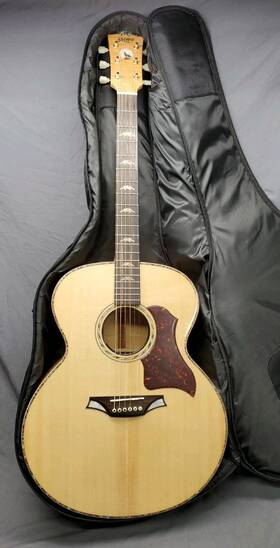 Bromo Ban7e Electric Acoustic Guitar Super Jumbo Denali Series With Case