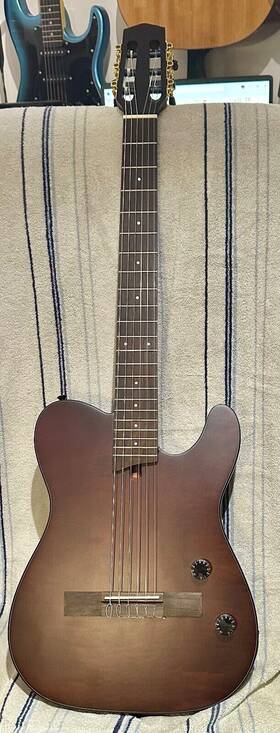 Bullfighter 766845619899 Acoustic Guitar Silent Nylon 6 String Travel Electronic Classical Port