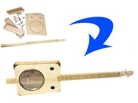 C. B. Gitty 602589224862 Fttin Pan Alleyft 3-string Paint Can Resonator Box Guitar Diy Kit