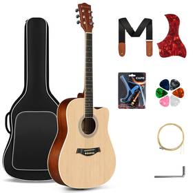 Cdc100n Cahaya Acoustic Guitar Beginner Kit - 41in Adult All Wood Starter Set Includes With