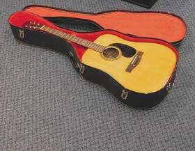 Wj-127 Cahuenga Vintage 1980s Dreadnought Acoustic Guitar With Case Very Nice