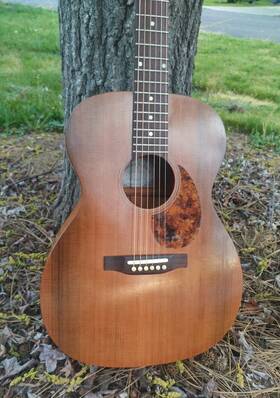 Om-t13h Cameron Luthiery Tunnel 13 Redwood Top Acoustic Guitar Handmade By