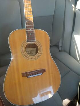 80441374n Carlo Robelli Dreadnought 6 String Acoustic Guitar Spruce Natural
