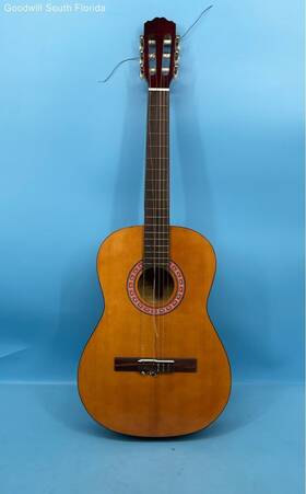 Cmc6401xx Carlo Robelli Brown Classical Acoustic Guitar With Case
