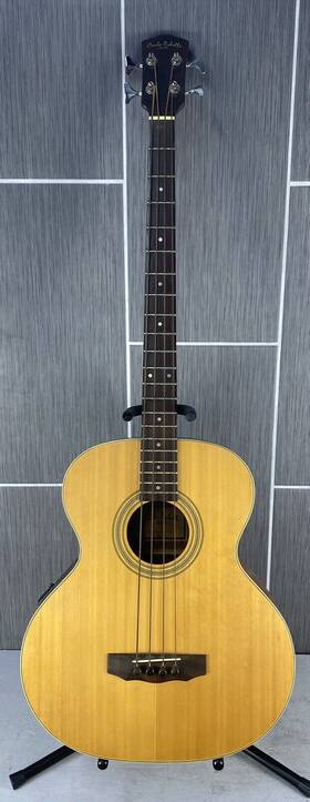 Sb-100e Carlo Robelli 4 String Acoustic Bass Guitar Preamp Hardwood Natural