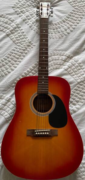 Yhhguitar2 Chenault Rare 1970s Vintage Acoustic Guitar Model