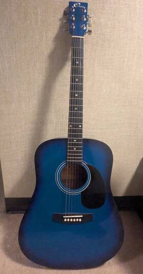 Cleca Dag-5bl Blue Eleca 6-string Dreadnought Acoustic Guitar
