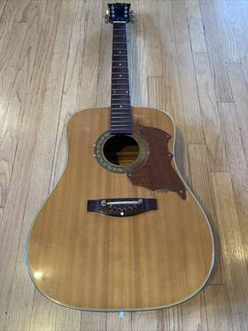 40174 Conrad Vintage Japan Acoustic Guitar Spruce Top With Gibson Style Headstock Tlc