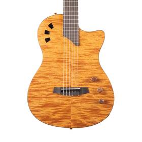 Cordoba 809870060127 Used Limited Stage Thinbody Nylon Acoustic Electric - Amber Flame