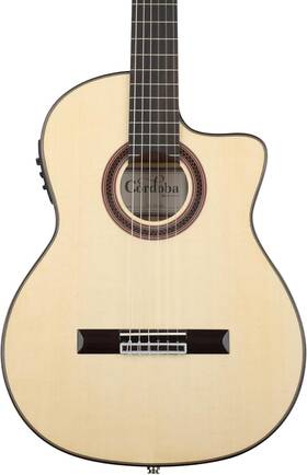 99-752-0050 Cordoba Gk Studio Cutaway Flamenco Acoustic-electric Nylon String Guitar Iberia