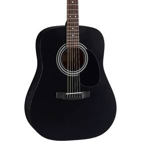 Ad810bks-a-u Cort Ad810 Standard Series Dreadnought Acoustic Guitar Black Satin